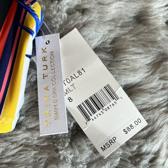 NWT Trina Turk bikini top Size 8 - Picture 3 of 11